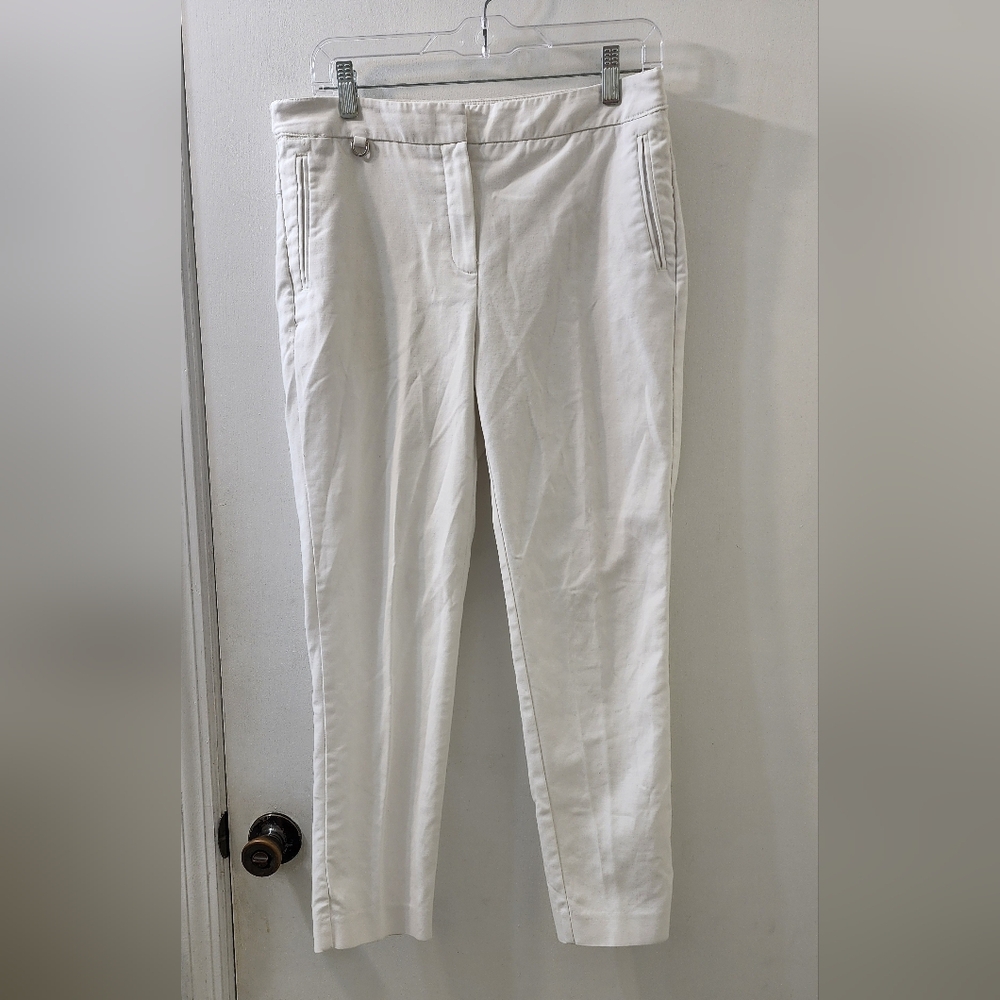 Adrianna Papell Women's White Pants, Size 10.